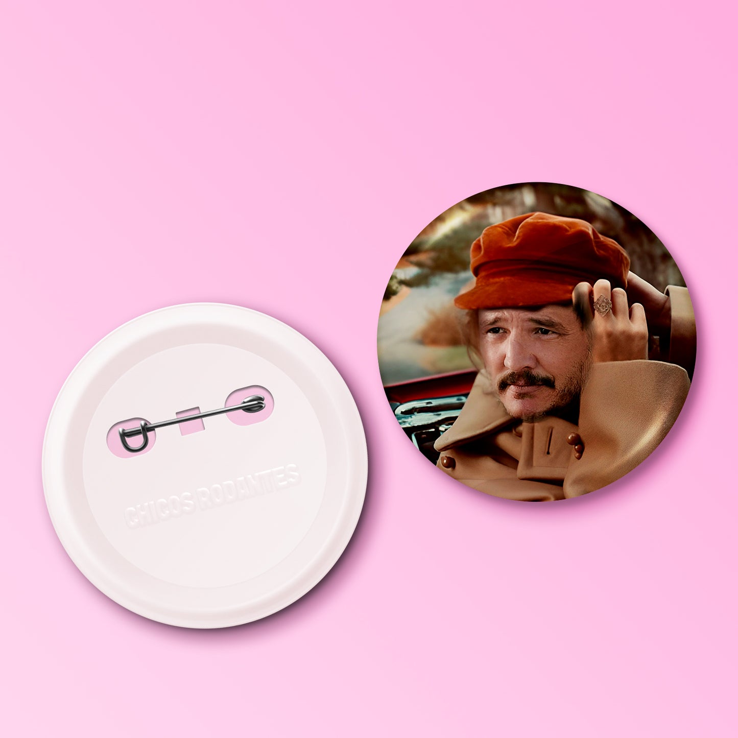 Boton Pedro Pascal Red Version