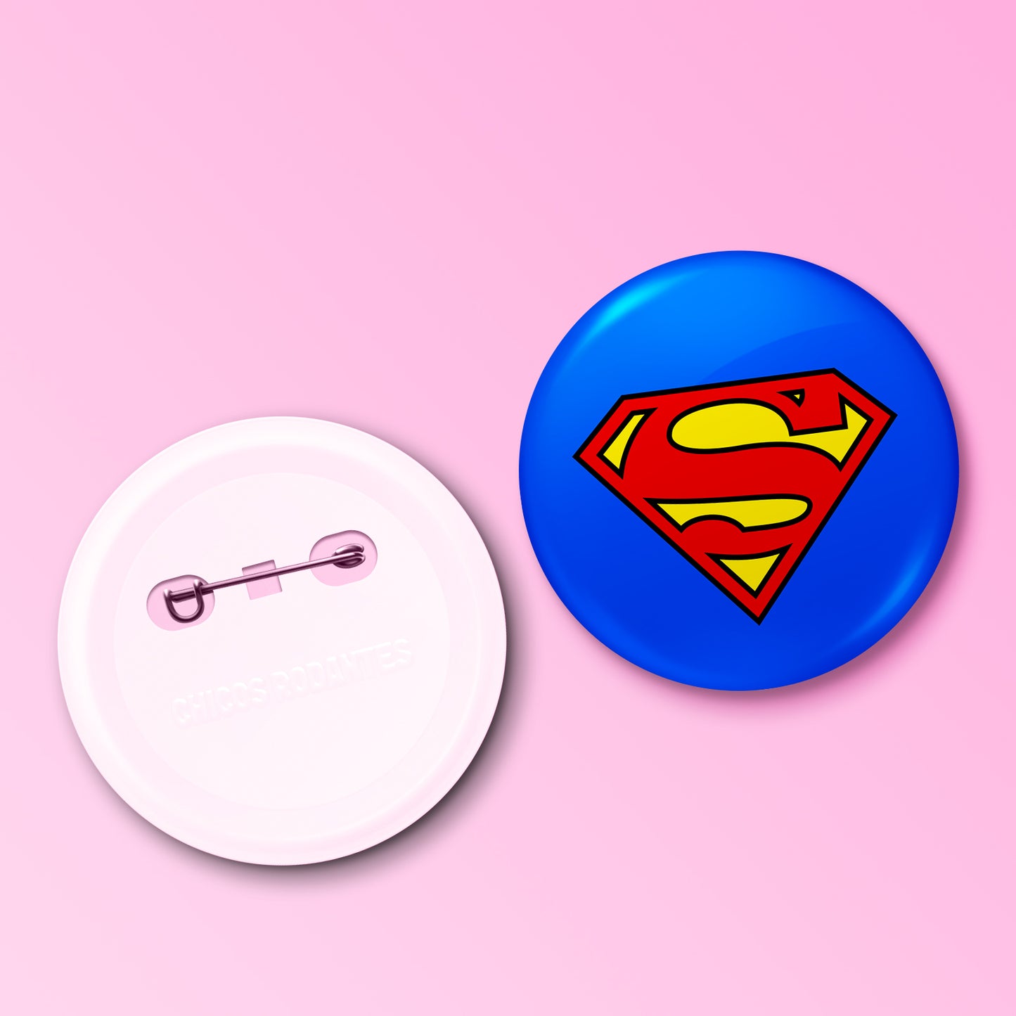 Boton Superman Logo