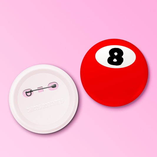 Boton Bola 8 Roja