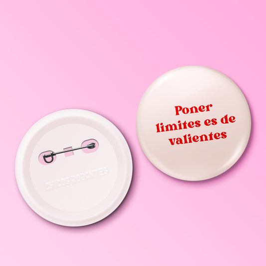 Boton Poner limites es de valientes
