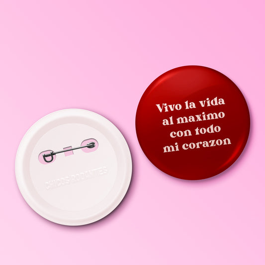 Boton Vivo la vida