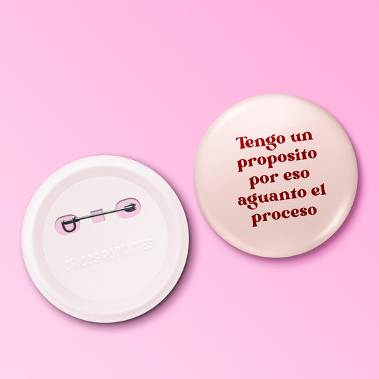 Boton Tego un proposito