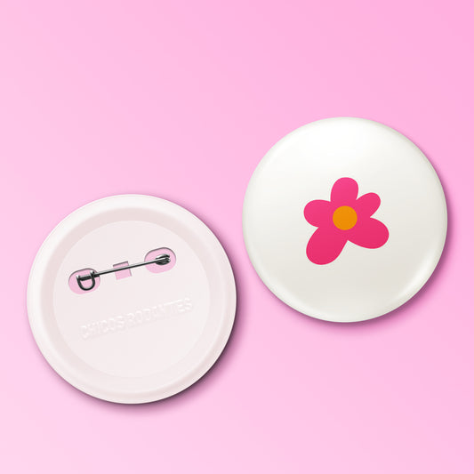 Boton Flor Rosa