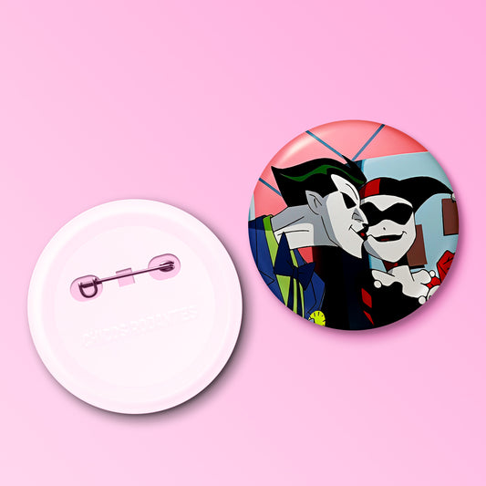 Boton Joker Y Harley Queen