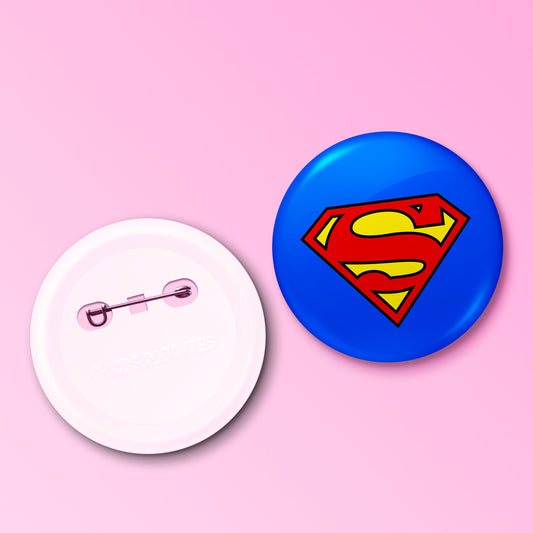 Boton Superman Logo